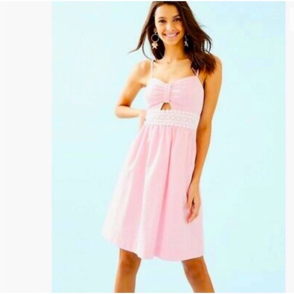 Lilly Pulitzer Dresses & Skirts - NWT Lilly Pulitzer Katlyn Dress in Capri Coral Seersucker